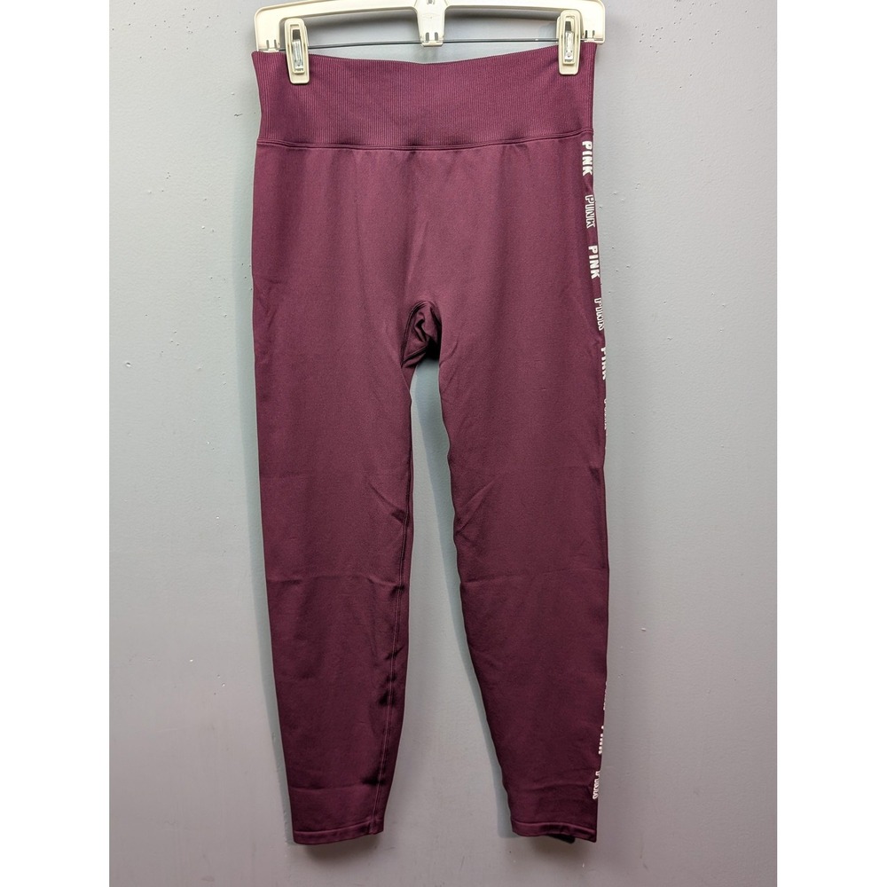 PINK Active Leggings Womens Large High Rise Seamless Yoga Athletic Gym Workout